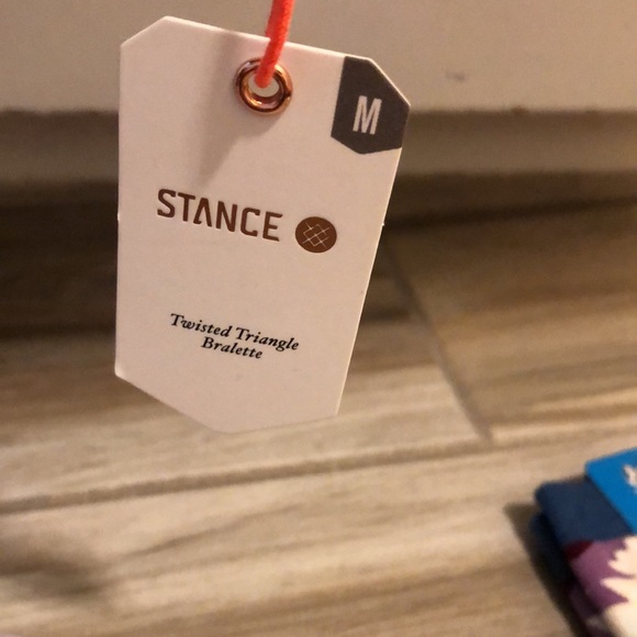 Twisted triangle Bralette size (M) wide side thong sheer (XS). - Picture 4 of 5